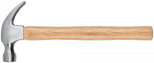 Молоток-гвоздодер, деревянная ручка 27 мм, 450 гр. FIT