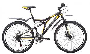 Велосипед FURY Kagawa черный/желтый/серый 19"