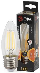 Лампочка светодиодная ЭРА F-LED F-LED B35-7W-827-E27 Е27 / Е27 7Вт филамент свеча теплый белый све