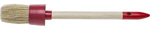 STAYER UNIVERSAL, 55 мм, пластмассовый корпус, светлая натуральная щетина, деревянная ручка, все виды ЛКМ, круглая кисть (0141-55)