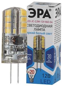 Лампочка светодиодная ЭРА STD LED JC-2,5W-12V-840-G4 G4 2,5Вт капсула нейтральный белый свет