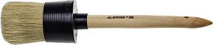 STAYER UNIVERSAL, 40 мм, пластмассовый корпус, светлая натуральная щетина, деревянная ручка, все виды ЛКМ, круглая кисть (0141-40)