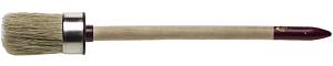 ЗУБР УНИВЕРСАЛ, 35 мм, светлая натуральная щетина, деревянная ручка, все виды ЛКМ, круглая кисть (01501-35)